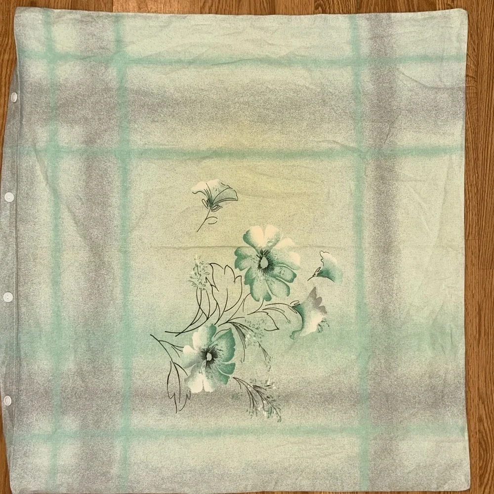 Set of 2 Oversized Vintage Floral Pillow Shams Cotton Cottagecore Pillowcases